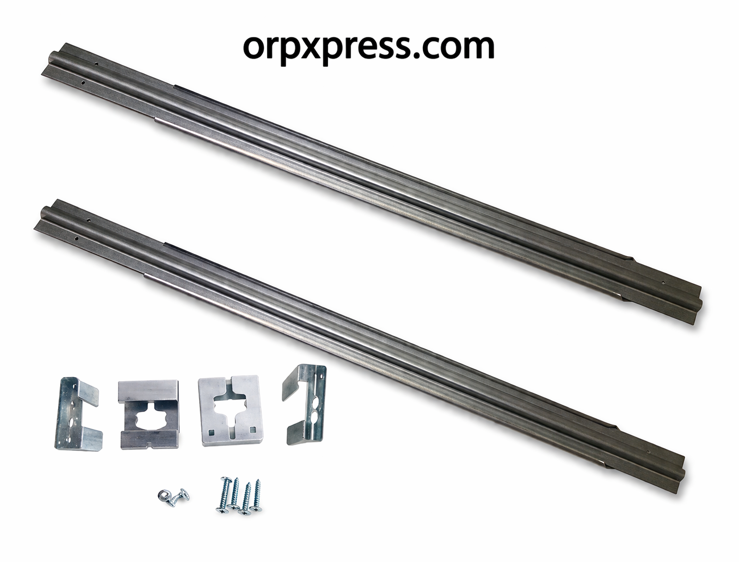 Adjustable File Rails for Metal Lateral Cabinets (25”–42”) – Heavy Duty Steel Bar Set of 2