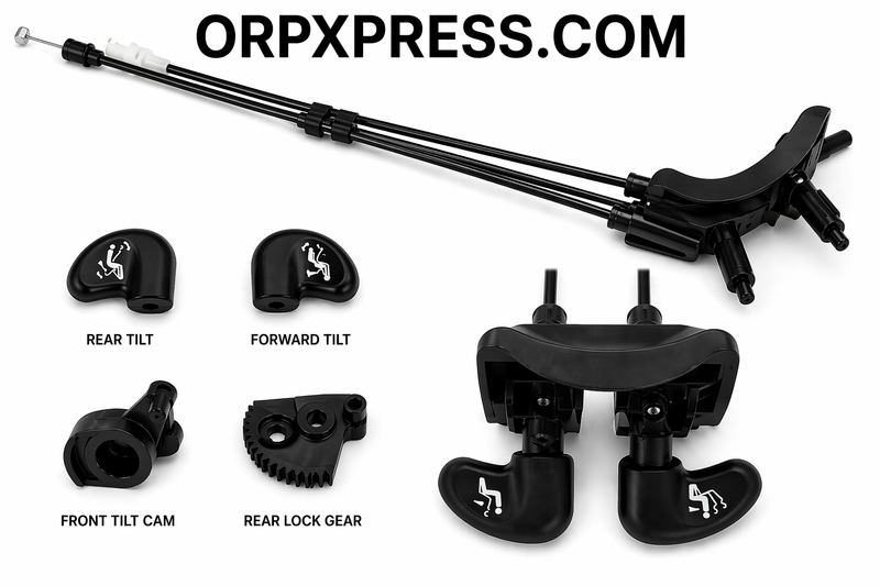 Herman Miller Aeron Chair Forward & Rear Tilt Cable Assembly Kit – Lever, Paddles, Gear & Cam Replacement