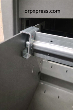 Adjustable File Rails for Metal Lateral Cabinets (25”–42”) – Heavy Duty Steel Bar Set of 2