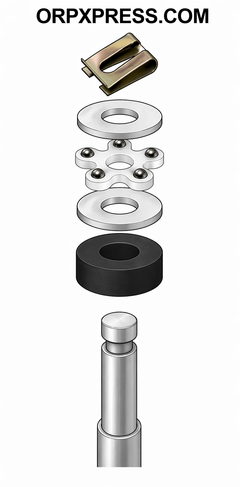 Universal Office Chair Gas Cylinder Bearing Kit Replacement | Fits Most Lift Cylinders