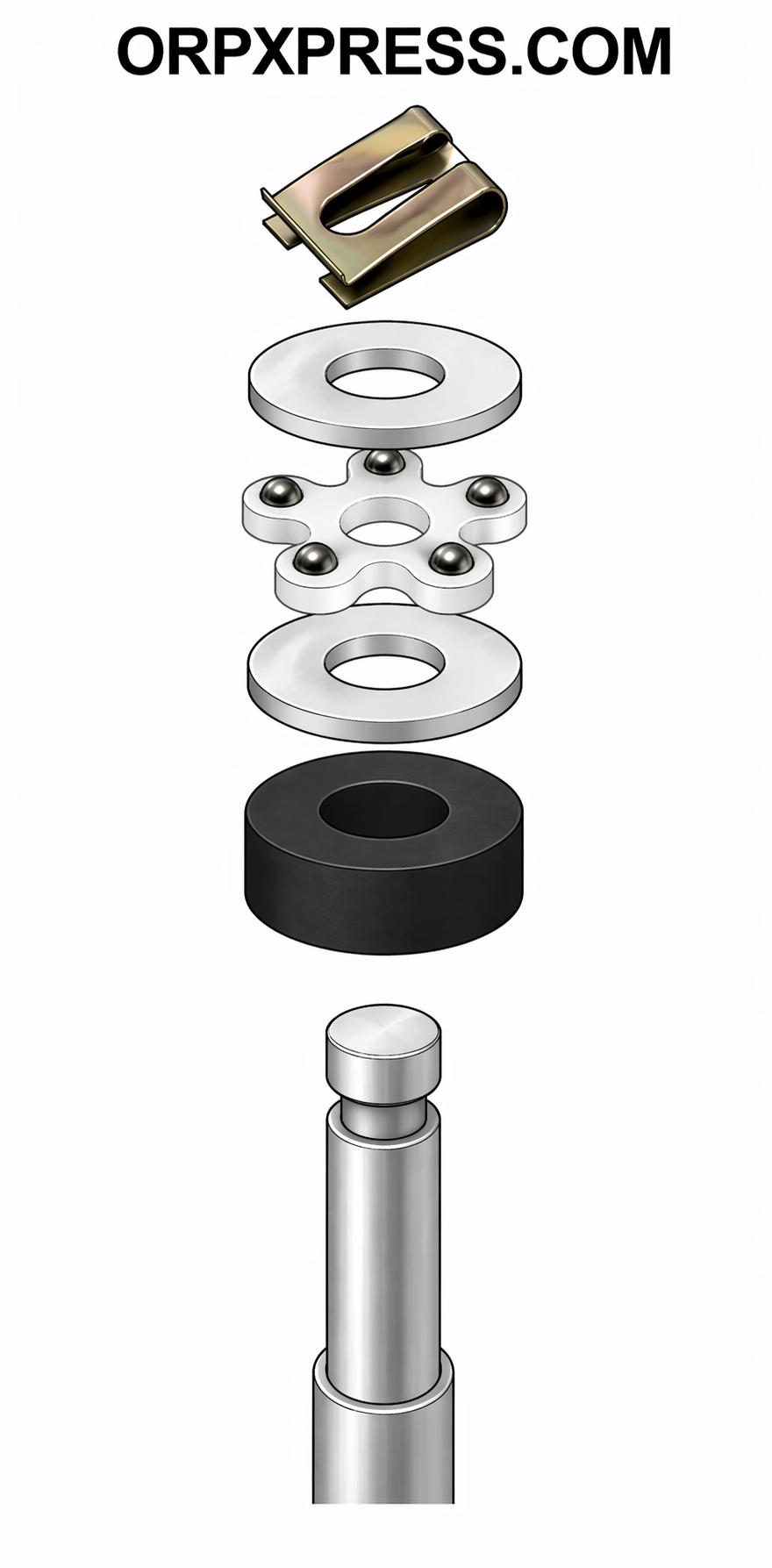 Universal Office Chair Gas Cylinder Bearing Kit Replacement | Fits Most Lift Cylinders