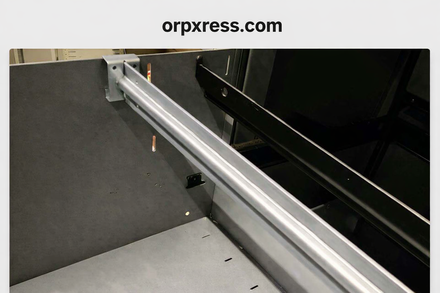 Adjustable File Rails for Metal Lateral Cabinets (25”–42”) – Heavy Duty Steel Bar Set of 2